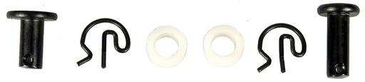 [W-195C] Headlamp Actuator Pins & Clips - 4 Piece Set (does 1 Actuator) - 68-69 Camaro (Rally Sport)