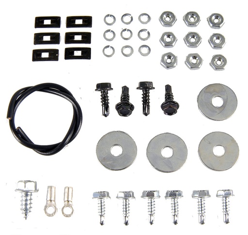 [W-202A] Console Gauge Hardware Set - 67-69 Camaro; 68-74 Chevy II Nova; 74 GTO; 71-74 Ventura