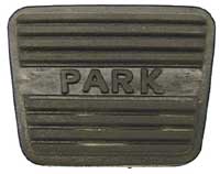 [W-229] Parking Brake Pedal Pad - Large with "PARK" Logo - Fits many GM Models