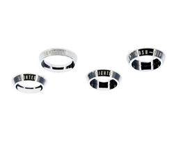 [W-238] Dash Knob Bezels (4pcs) - 68 Camaro