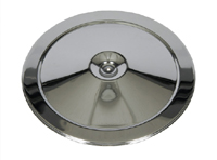[W-244] Air Cleaner Lid - Triple Chrome Open Element - 66-69 Chevy II Nova; 66-69 Chevelle El Camino; 67-69 Camaro