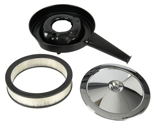 [W-260C] Cowl Induction Air Cleaner - With Chrome Lid & Filter - 70-72 Chevelle El Camino; 69 Camaro