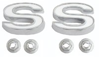 [W-266] Fender Emblem - "SS" - LH or RH - 69-72 Camaro