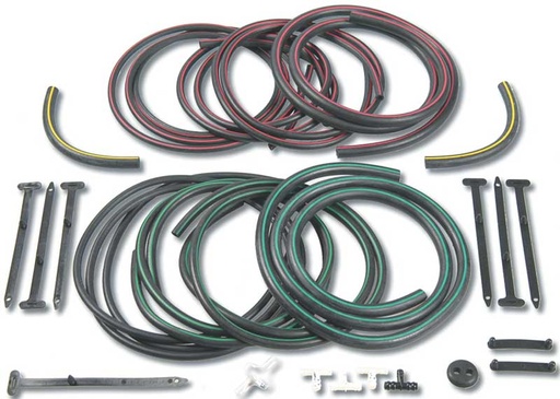 [W-337] Headlamp Vacuum Hose Set - Color Coded - 68 Camaro (Rally Sport)