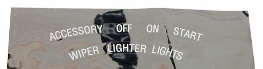 [W-347] Dash Bezel Decal Set - Chrome Mylar- 67 Camaro