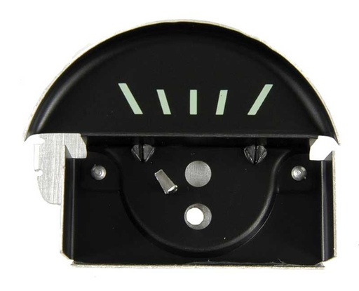 [W-354C] Console Oil Gauge Face - Black - 67 Camaro