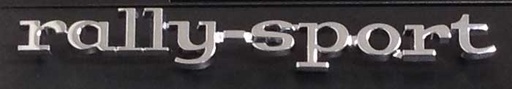 [W-360] Fender Emblem - "rally-sport" - LH or RH (Sold Each ) - 67 Camaro (Rally Sport)
