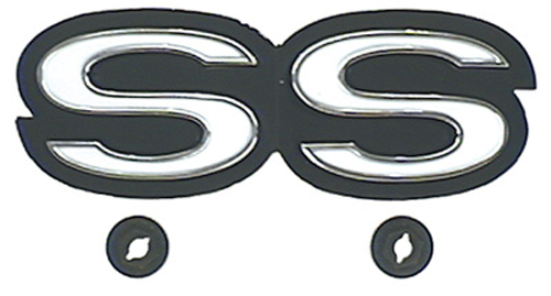 [W-393] Rear Body Emblem - "SS" - 69 Camaro