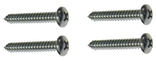 [W-404A] Armrest Base Screws (4pcs) - 66-67 Chevelle El Camino; 67 Camaro Firebird (Standard Interior)