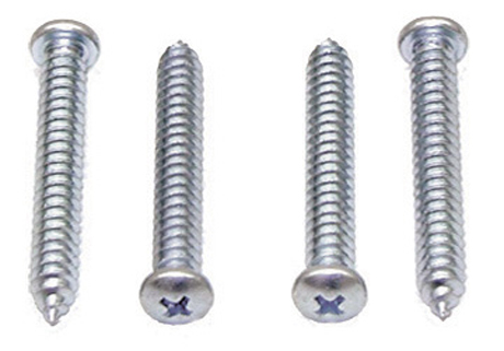 [W-405] Interior Door Grab Handle Screws - 4 Piece Set for Deluxe Interior - 68-69 Camaro Firebird