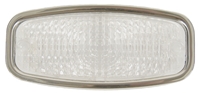 [W-437] Park Lamp Lens w/ Stainless Trim - LH or RH - 68 Camaro (Standard)