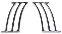 [W-446A] Quarter Panel Louvers - LH/RH Pair - 69 Camaro