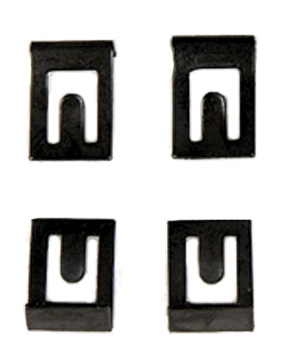 [W-458A] Convertible Top Switch Housing Clips (4pc Set) - 67-68 Camaro Firebird; 64-68 Chevelle; 68 Fullsize