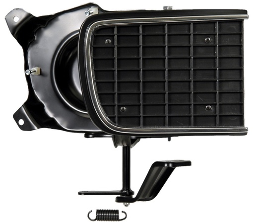 [W-474] Headlamp Assembly w/ Black Door - RH - 68 Camaro (Rally Sport)