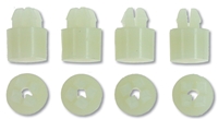 [W-560] Headlamp Bezel Barrel Nuts (8pcs) - 67-68 Camaro (Rally Sport)