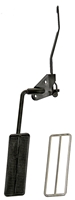 [W-572] Accelerator Pedal Assembly through Firewall (With Pad Trim) - V8 Models without Cowl Induction - 68-72 Chevy II Nova; 68-69 Camaro