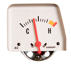 [W-582] Console Temp Gauge - Silver Face - 68-69 Camaro