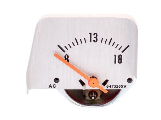 [W-583A] Console Volt Gauge - Silver Face - 68-69 Camaro