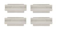 [W-600] Headliner Bow Clips - 4 Piece Set - 67-69 Camaro Firebird: 67-71 Chevy II Nova; 67-72 Chevelle GTO Fullsize Chevy Car