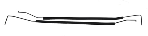 [W-693P] Deck Lid Springs - Models with Spoiler - LH/RH Pair - 67-69 Camaro Firebird