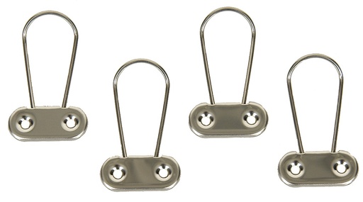[W-732] Seat Belt Shoulder Belt Retainers - 8 Piece Set - 70-72 Nova; 69-72 Chevelle; 68-70 Camaro Firebird; 69-72 Fullsize Chevy Car