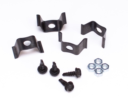 [W-739] Forward Console Plate & Gauge Mounting Bracket Set (12pcs) - 67-74 Chevy II Nova; 71-74 Ventura; 74 GTO