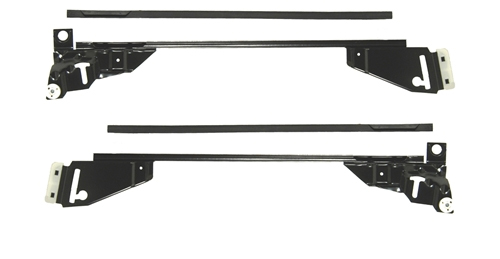 [W-748] Door Window Tracks - Front - LH/RH Pair - 67 Camaro Firebird