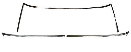 [W-838] Windshield Molding Set - 67-69 Camaro Firebird (Coupe)