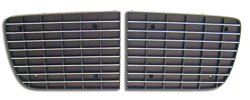 [W-921] Headlamp Door Covers w/ Chrome Edges - Pair - 68 Camaro (Rally Sport)