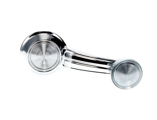 [W-927A] Door Window Crank - Correct with Casting Numbers (Clear Knob) - Rear for 70-72 Camaro - Fits many GM Models