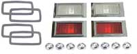 [W-948A] Side Market Lenses & Bezels - Front & Rear 20 Piece Setwith Gaskets & Hardware - 68 Camaro