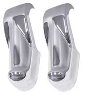 [X110-4063-P] Front Bumper Guards - 63-66 Chevy GMC Truck Fits Original Bumpers Only