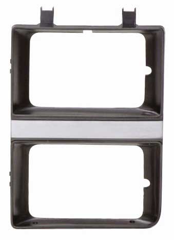 [X145-4083-3L] Headlight Bezel - LH - Dark Gray / Gray - 83-84 GMC Truck Jimmy Suburban w/ Dual Headlights