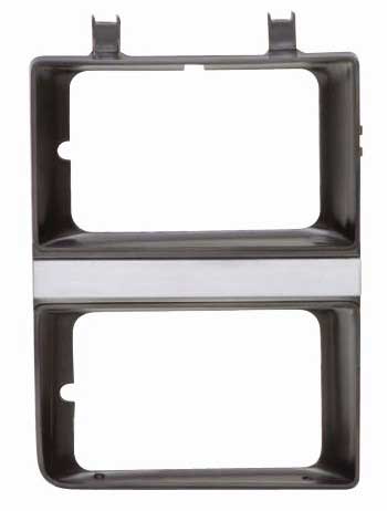 [X145-4083-3R] Headlight Bezel - RH - Dark Gray / Gray - 83-84 GMC Truck Jimmy Suburban w/ Dual Headlights