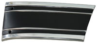 [X231-4069-2BL] Lower Front Fender Molding - LH (Black) - 69-72 Chevrolet GMC Pickup, Blazer & Jimmy