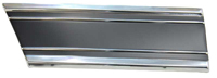 [X231-4069-3BL] Lower Rear Fender Molding - LH (Black) - 69-72 Chevrolet GMC Pickup, Blazer & Jimmy