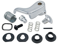 [X561-4080-L] Vent Window Handle w/ Chrome Knob - LH - 80-88 Chevy GMC Squarebody C/K Truck; 80-88 Blazer Jimmy Suburban