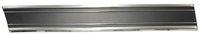 [X731-4069-26BR] Front Lower Bed Molding - Black - RH - 69-72 Chevy GMC Truck Short Bed Fleetside