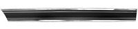 [X731-4069-28BR] Front Lower Bed Molding - Black - RH - 69-72 Chevy GMC Truck Long Bed Fleetside