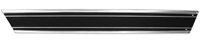 [X731-4069-38BL] Rear Lower Bed Molding - Black - LH - 69-72 Chevy GMC Truck Long Bed Fleetside