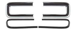 [X930-2666-P] Tail light Bezels - 66-67 Charger