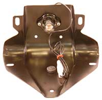 [X945-4060] Rear License Plate Bracket w/ Lamp - Black - 60-66 Chevy GMC Truck