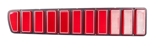 [X951-2673-L] Taillight Lens w/ Silver Trim - LH - 73-74 Charger