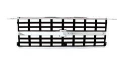 [150-4389-4] Premium Grille - OE Style w/ Emblem Mount - Chrome/Dark Gray (Dual Headlights) - 89-91 Chevy R/V Blazer Suburban