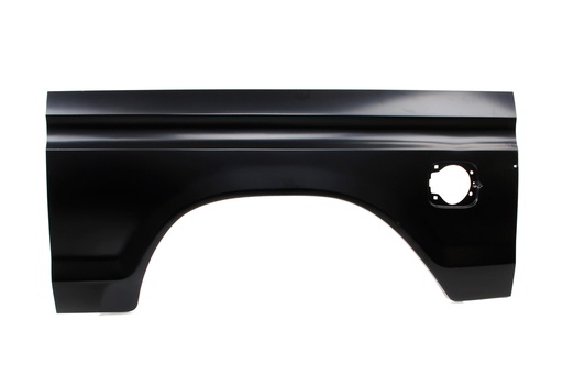 [730-4573-2L] Bedside Repair Panel w/ Square Gas Hole - LH - 77-79 Ford F100 F150 F250 Styleside